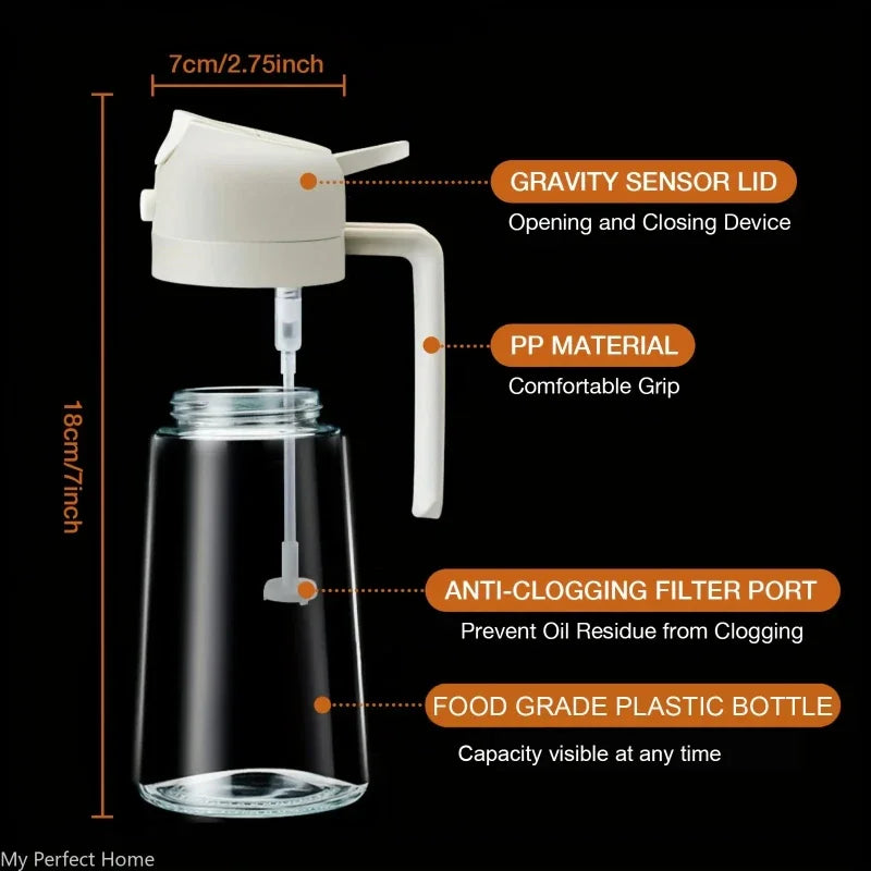 2in1 500ml Plastic Kitchen Oil Sprayer Spray Oil