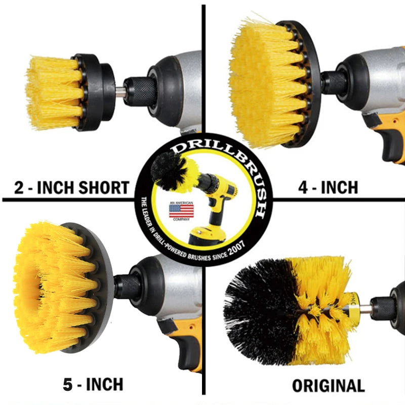 Electric Scrubber Brush Drill Brush Attachment Kit
