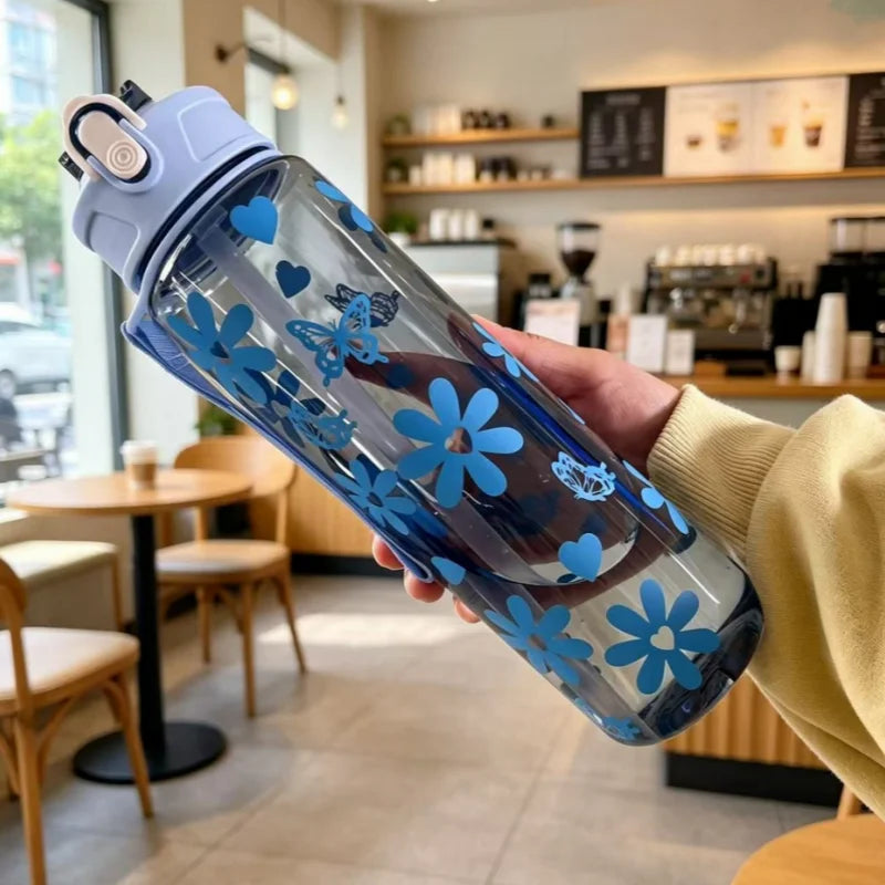 800ml/27oz Large Capacity Sports Water Bottle