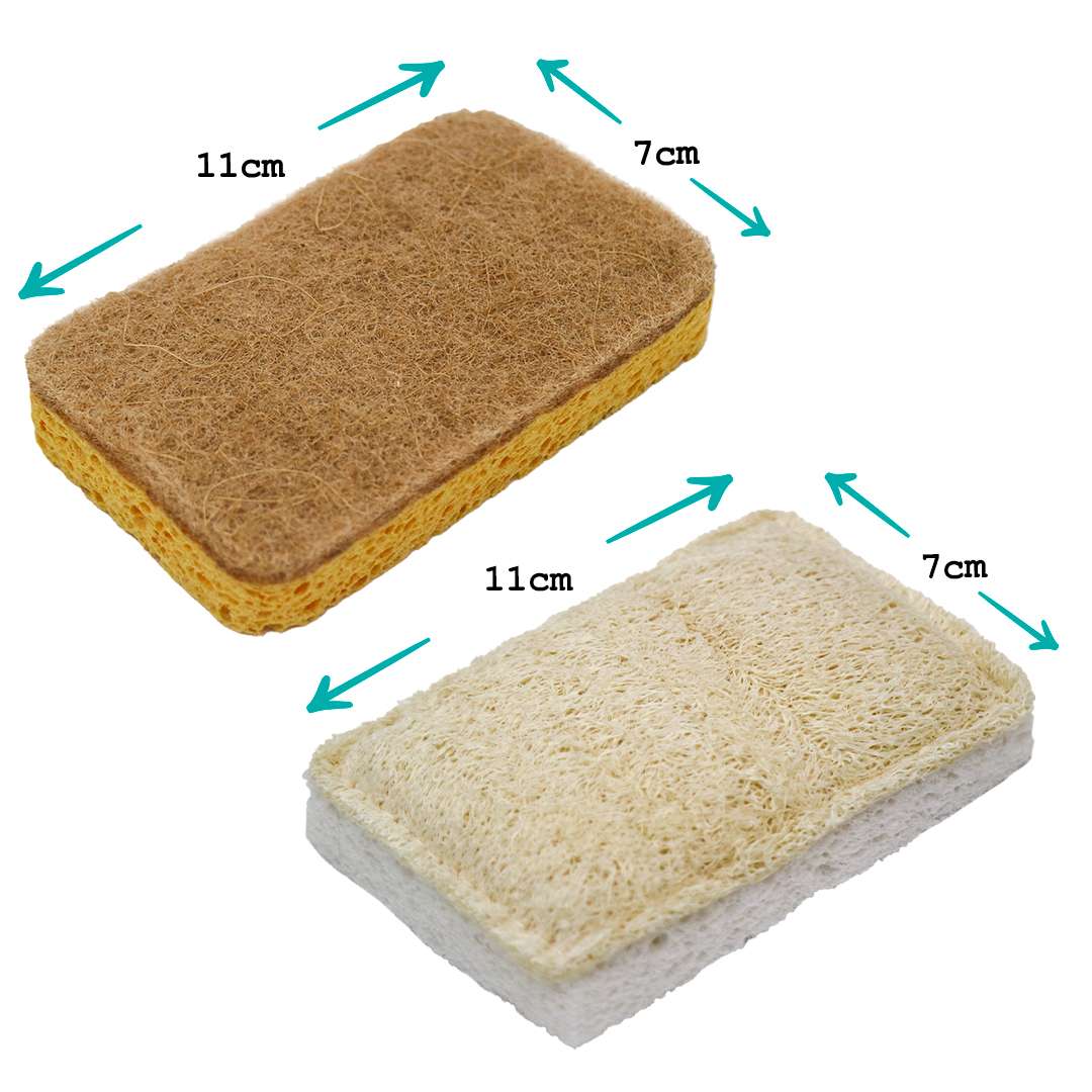 Compostable Eco - Scourers & Sponge Bundle