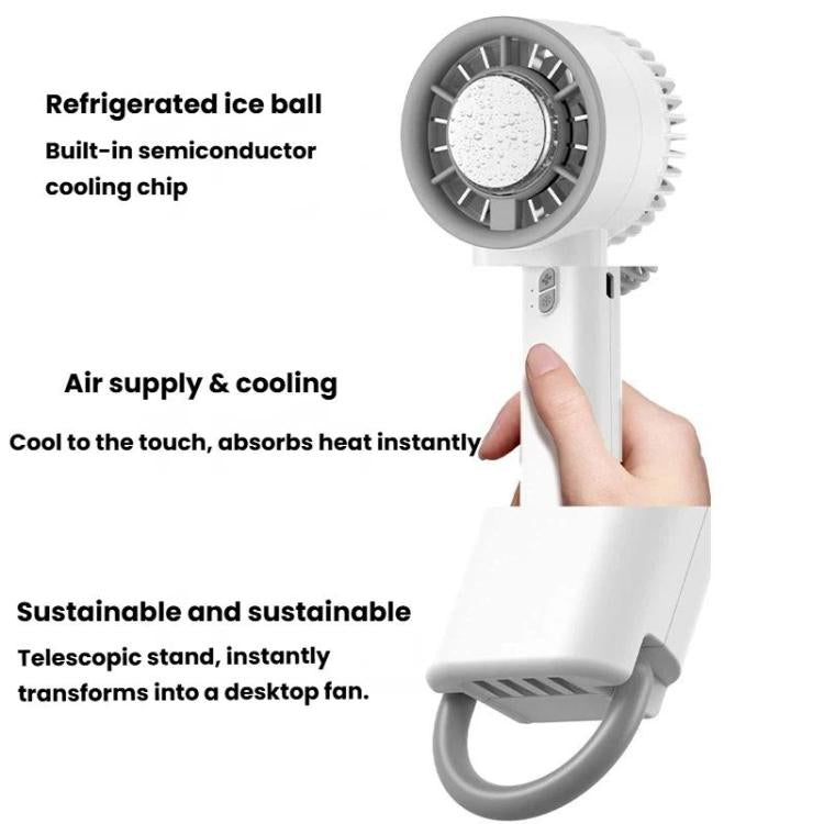 Portable Ice Cooling Handheld Fan
