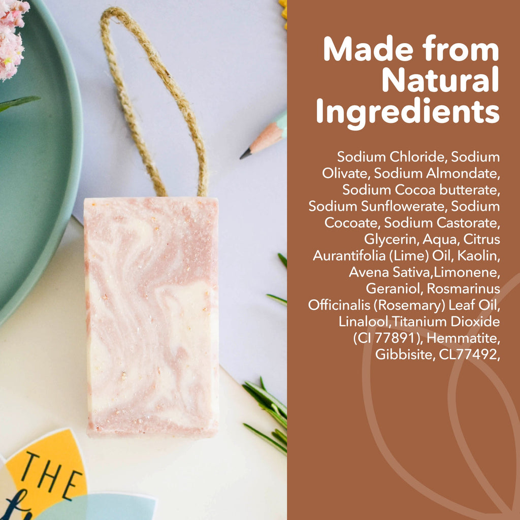 Savon Himalayan Promise | Romarin, citron vert et sel rose de l'Himalaya | Savon artisanal naturel | Soin végétalien sans plastique | 2 styles disponibles