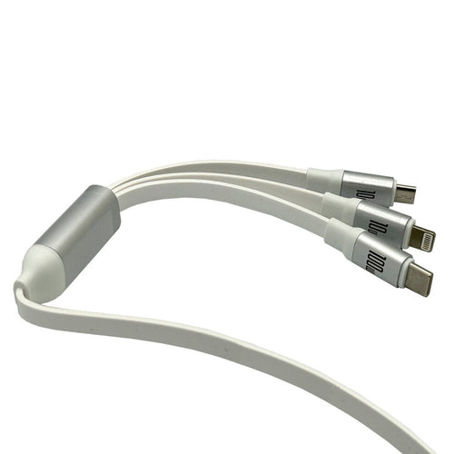 Câble USB-C rétractable 3-en-1 100 W
