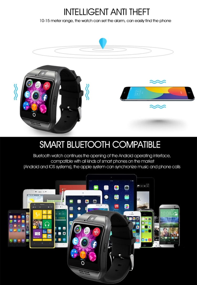 Q18 1.54 inch TFT Screen MTK6260A 360MHz Bluetooth 3.0