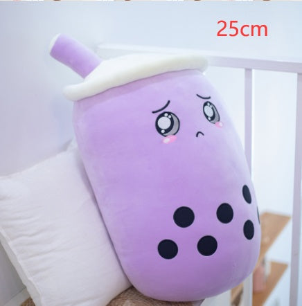 Cute Fruit Drink Plush Stuffed Soft Strawberry Milk Tea