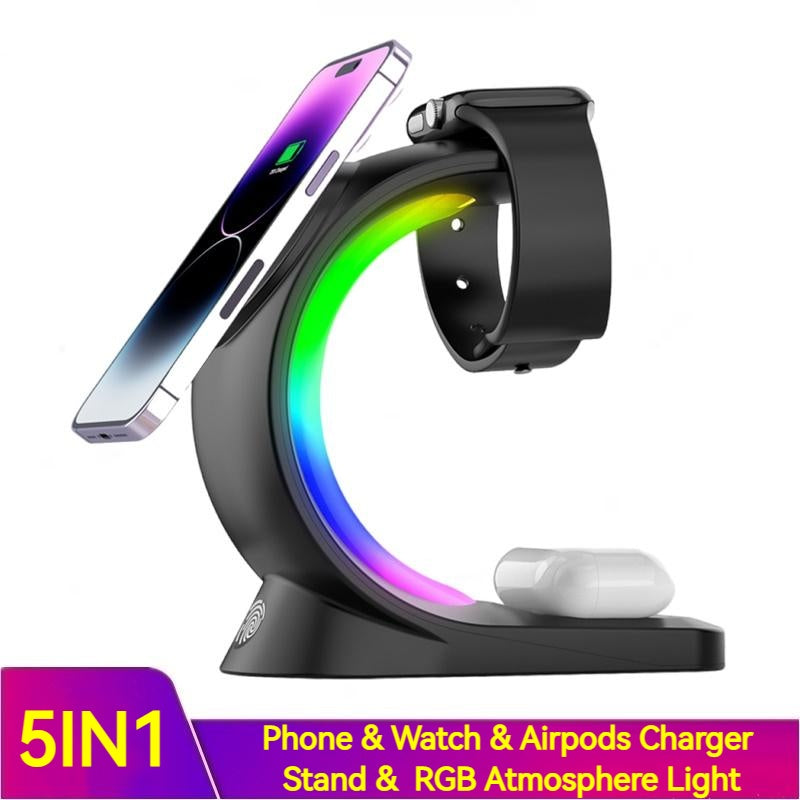 4 In 1 Magnetic Wireless Charger Fast Charging For