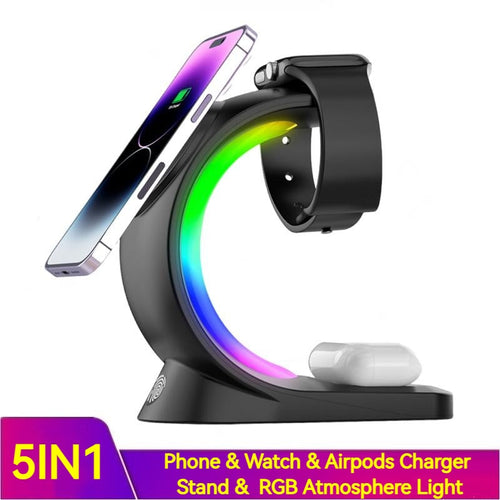 4 In 1 Magnetic Wireless Charger Fast Charging For