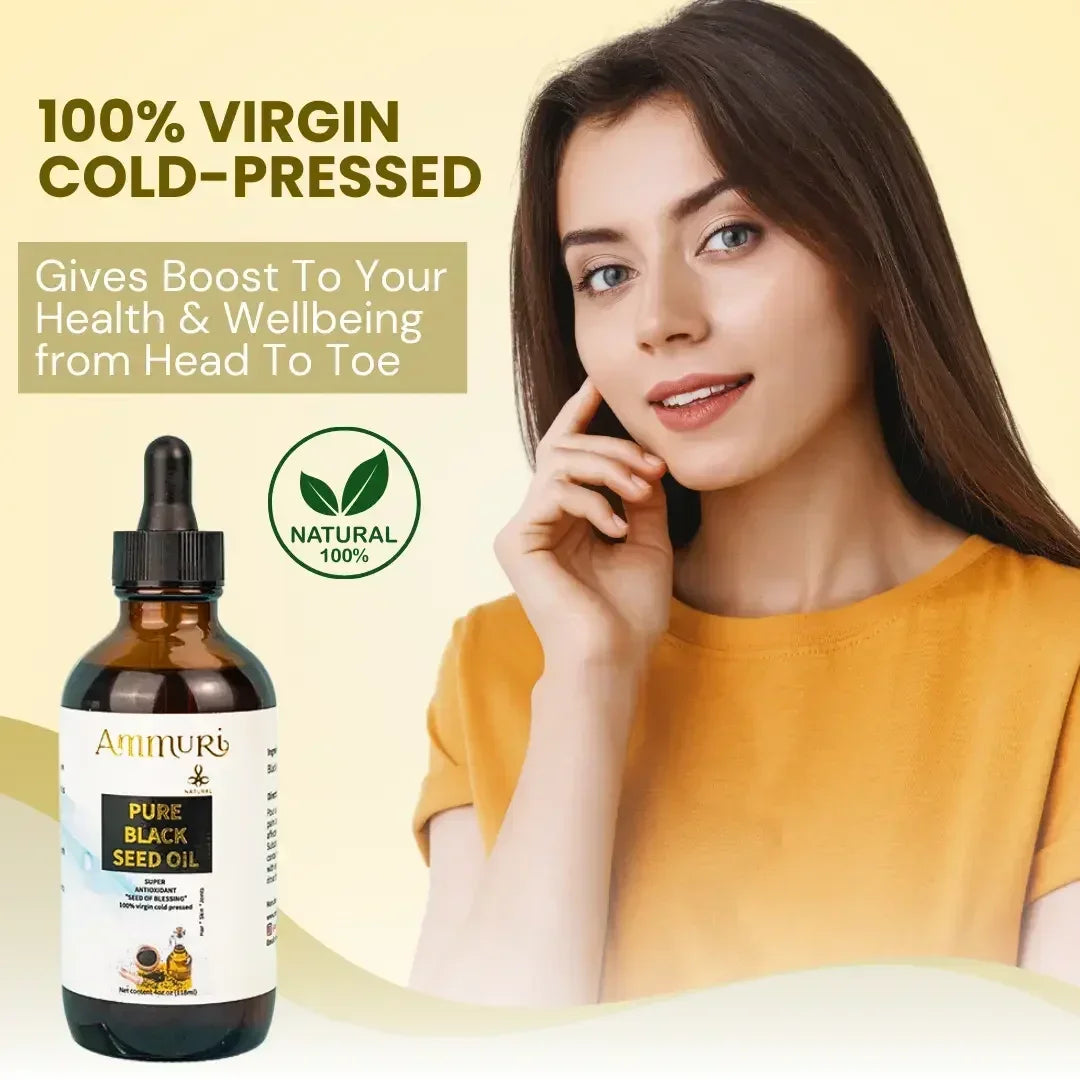 Pure Organic Black Seed Oil for Skin, Hair