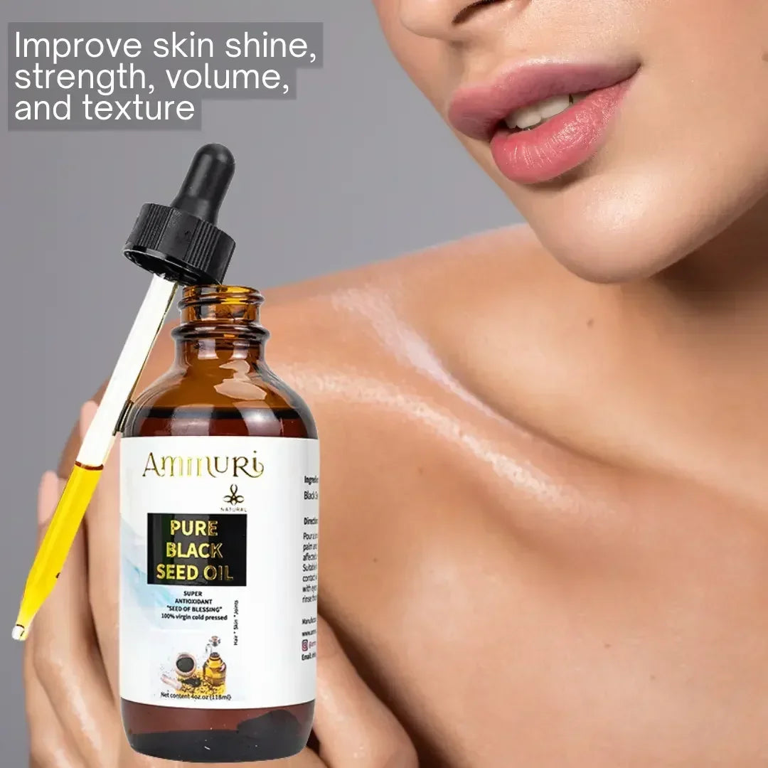Pure Organic Black Seed Oil for Skin, Hair