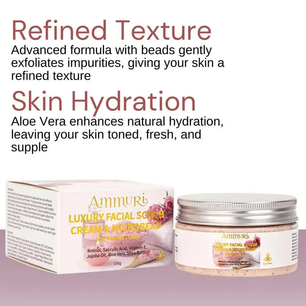 Retinol Facial Scrub & Exfoliating Cream for Smooth