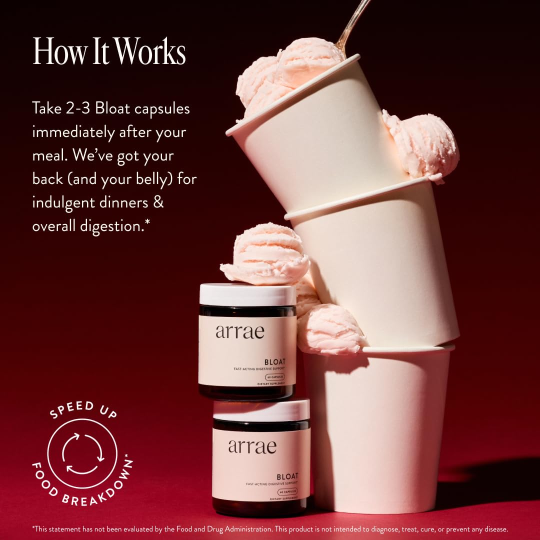 Arrae Bloat Digestive Enzymes - Fast - Acting