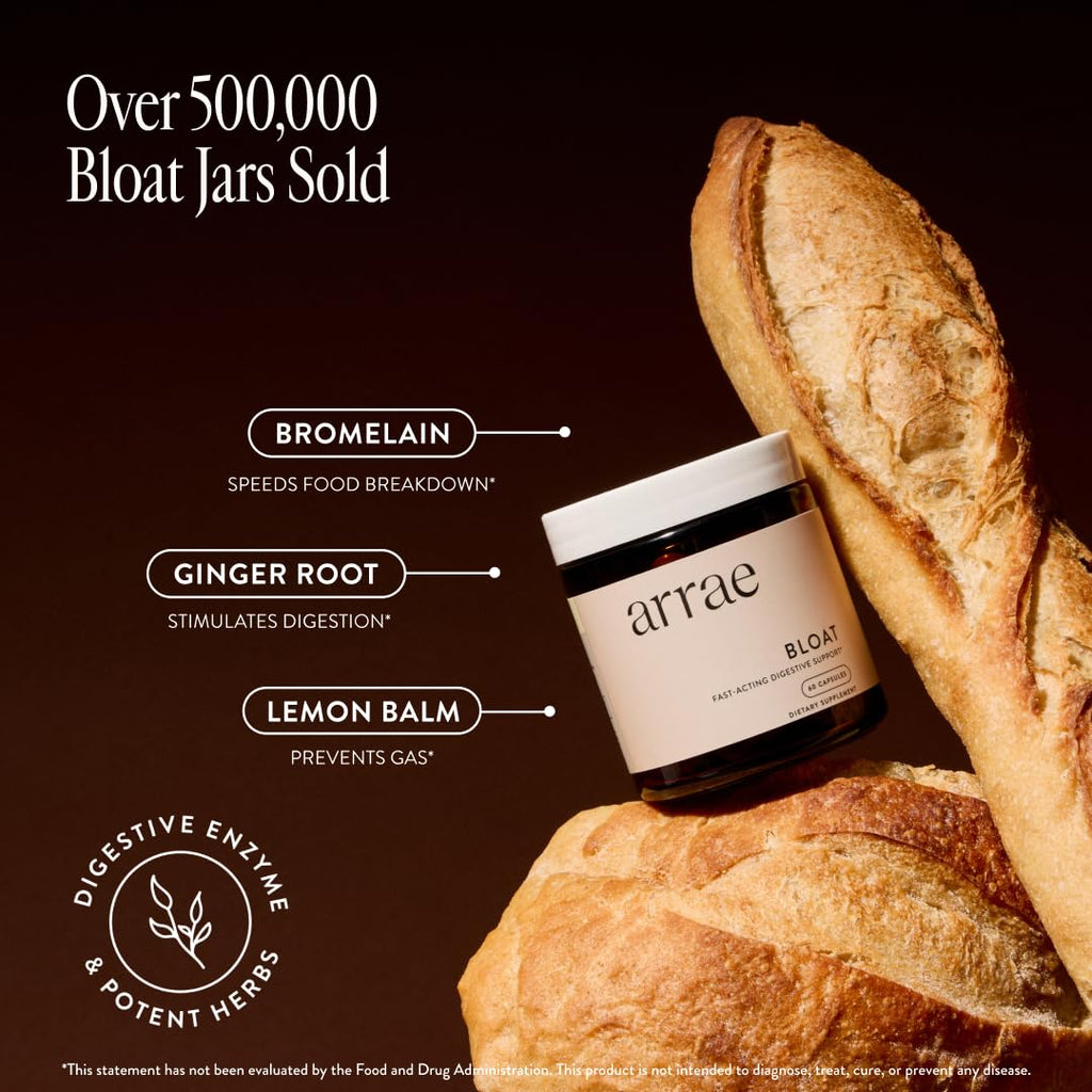 Arrae Bloat Digestive Enzymes - Fast - Acting