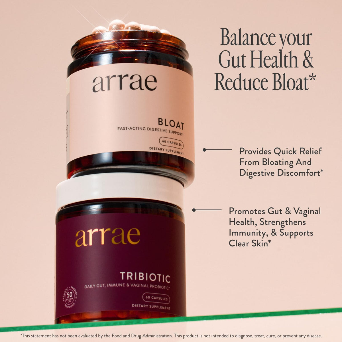 Arrae Bloat Digestive Enzymes - Fast - Acting