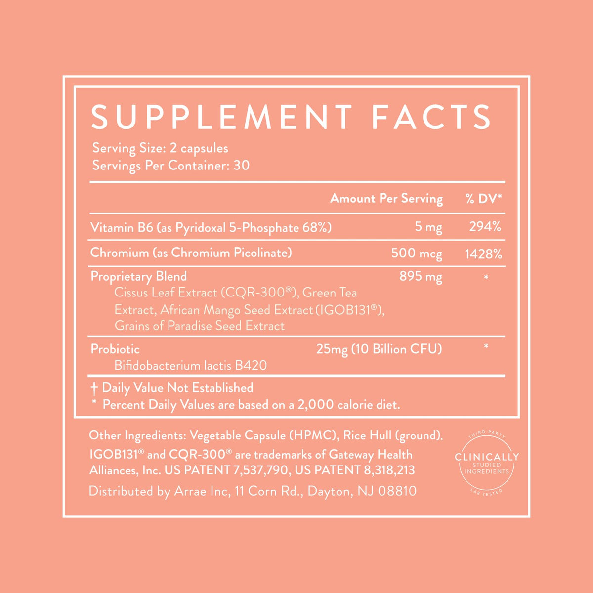 Natural Appetite Control & Energy Supplement