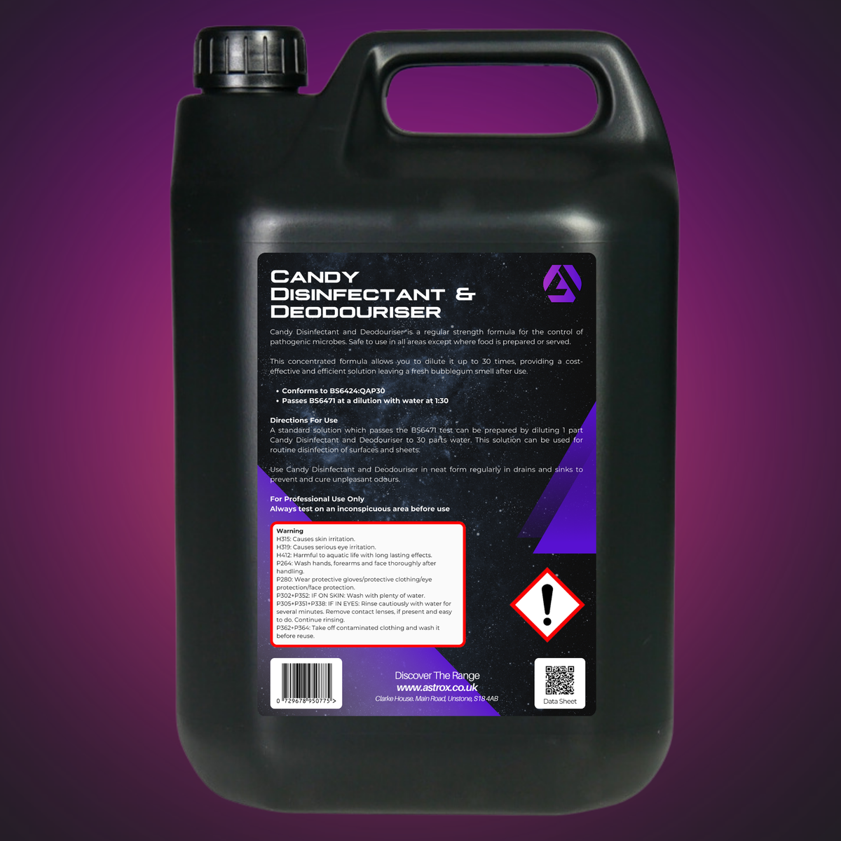 Astrox Candy Disinfectant and Deodouriser - 5 Litres