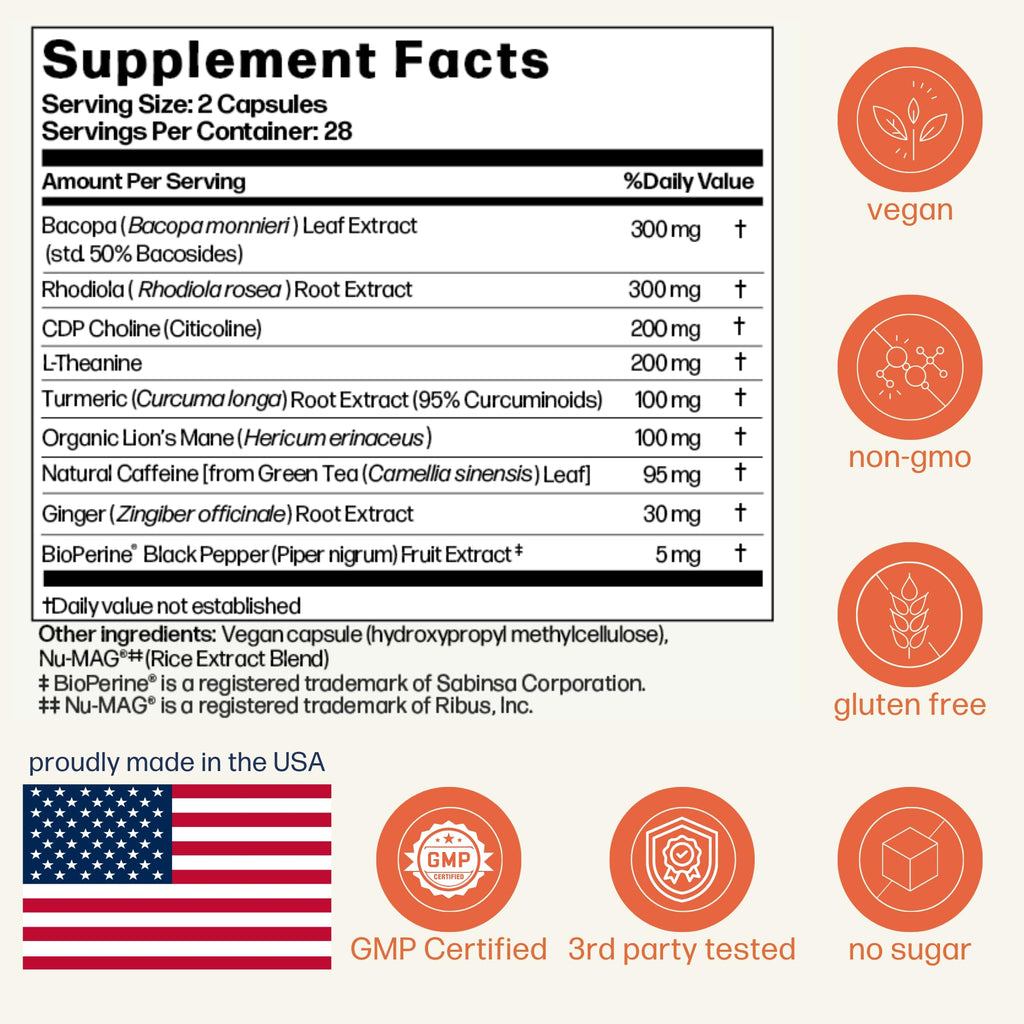Premium Nootropic - Focus & Elevate