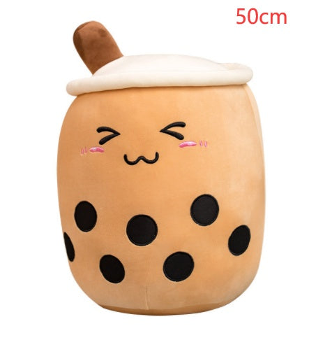 Cute Fruit Drink Plush Stuffed Soft Strawberry Milk Tea