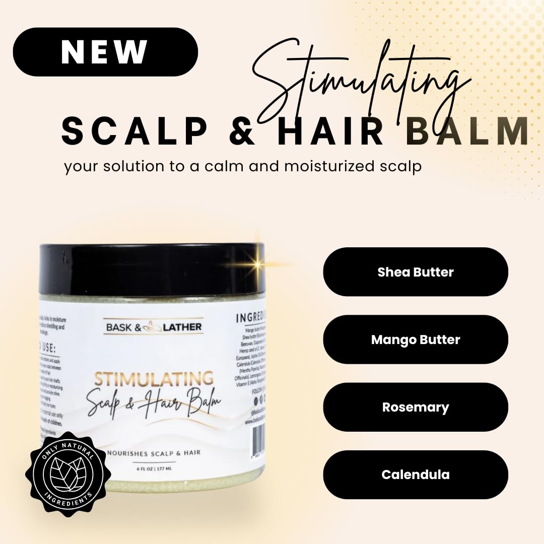 Baume stimulant cuir chevelu et cheveux
