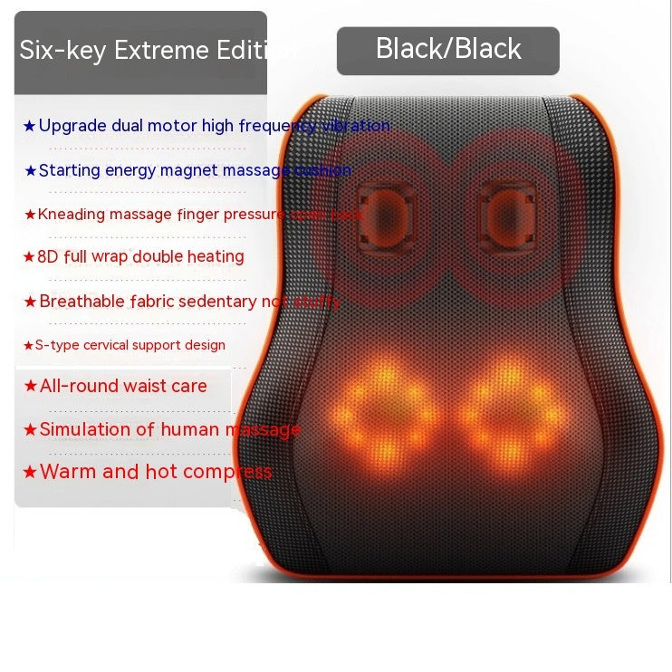 Electric back massager pillow massage body neck with