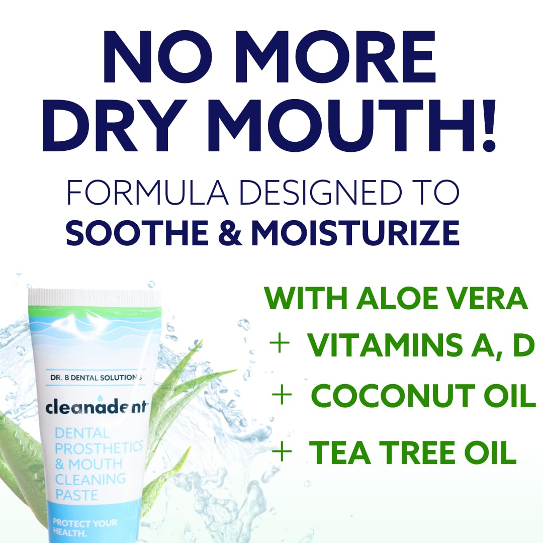 Cleanadent Dentifrice pour Prothèses Dentaires et Gencives - ADA