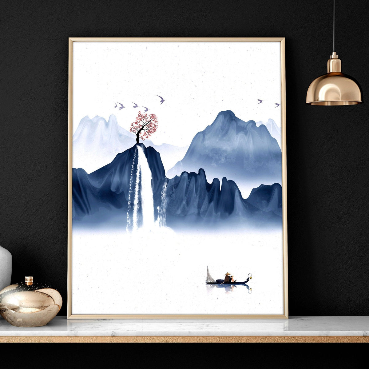 Framed Prints for Bedroom – Japanese Set of 3