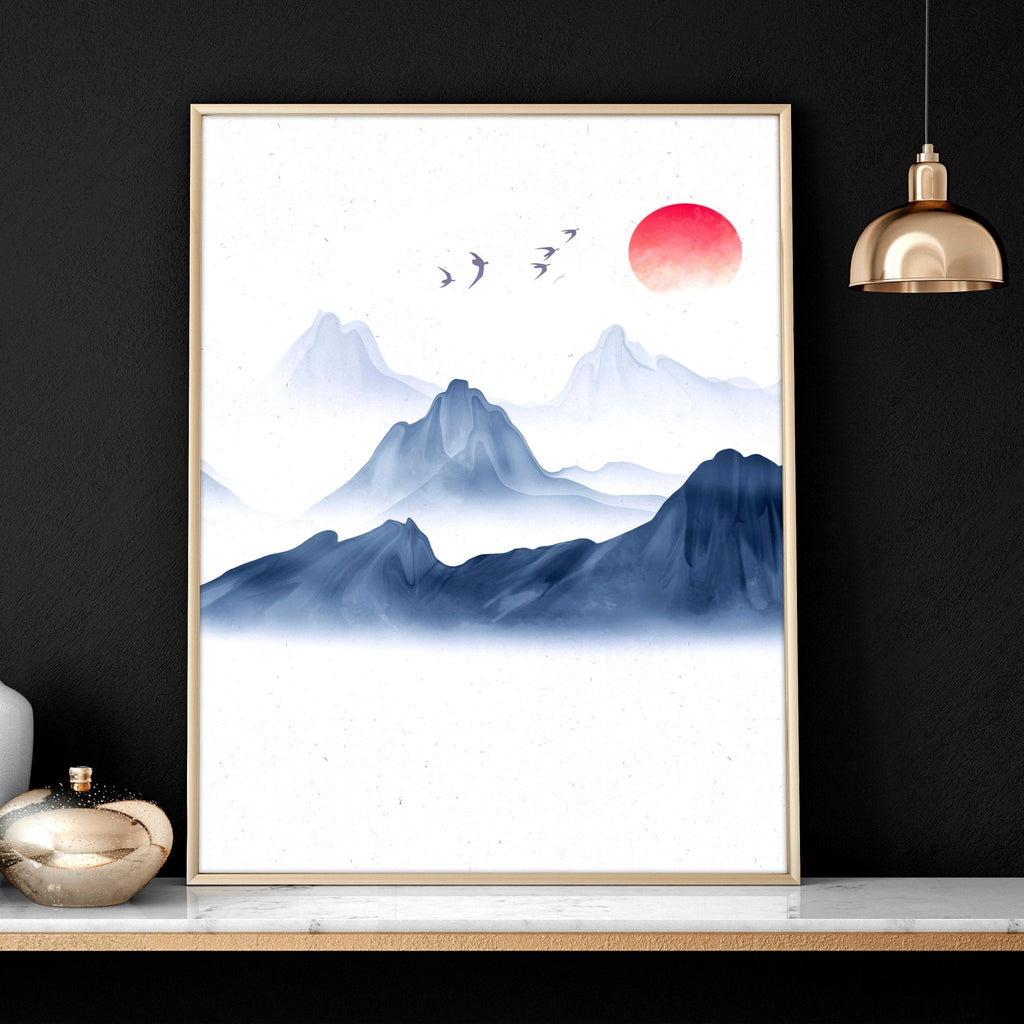 Framed Prints for Bedroom – Japanese Set of 3