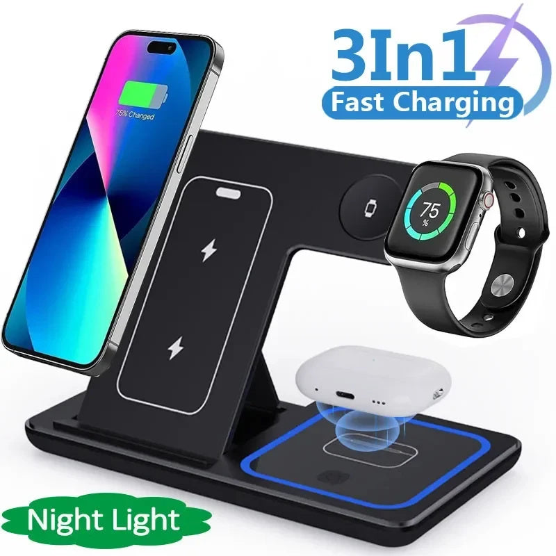 3 - in - 1 15W Wireless Charger for Apple Devices