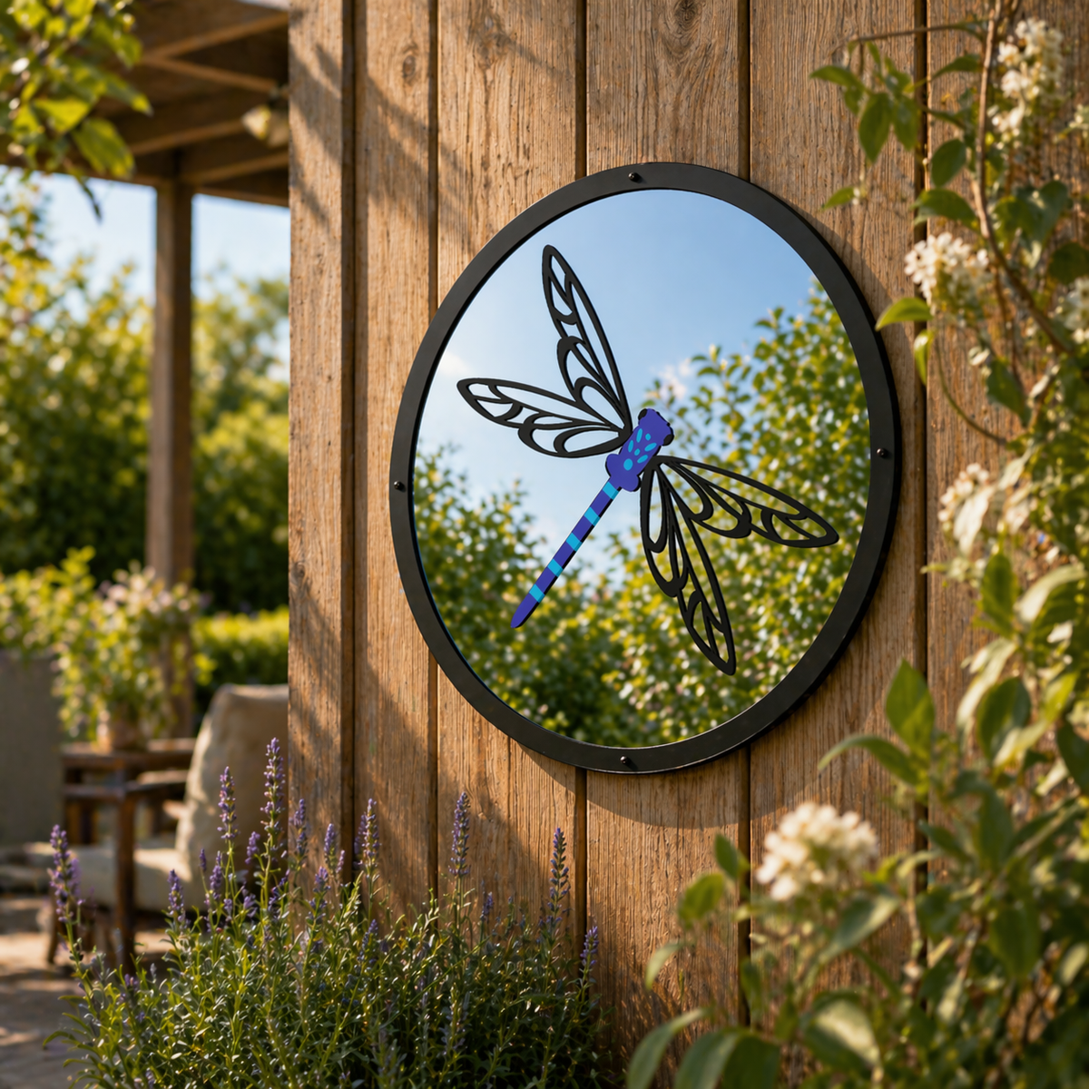 Dragonfly Garden Mirror