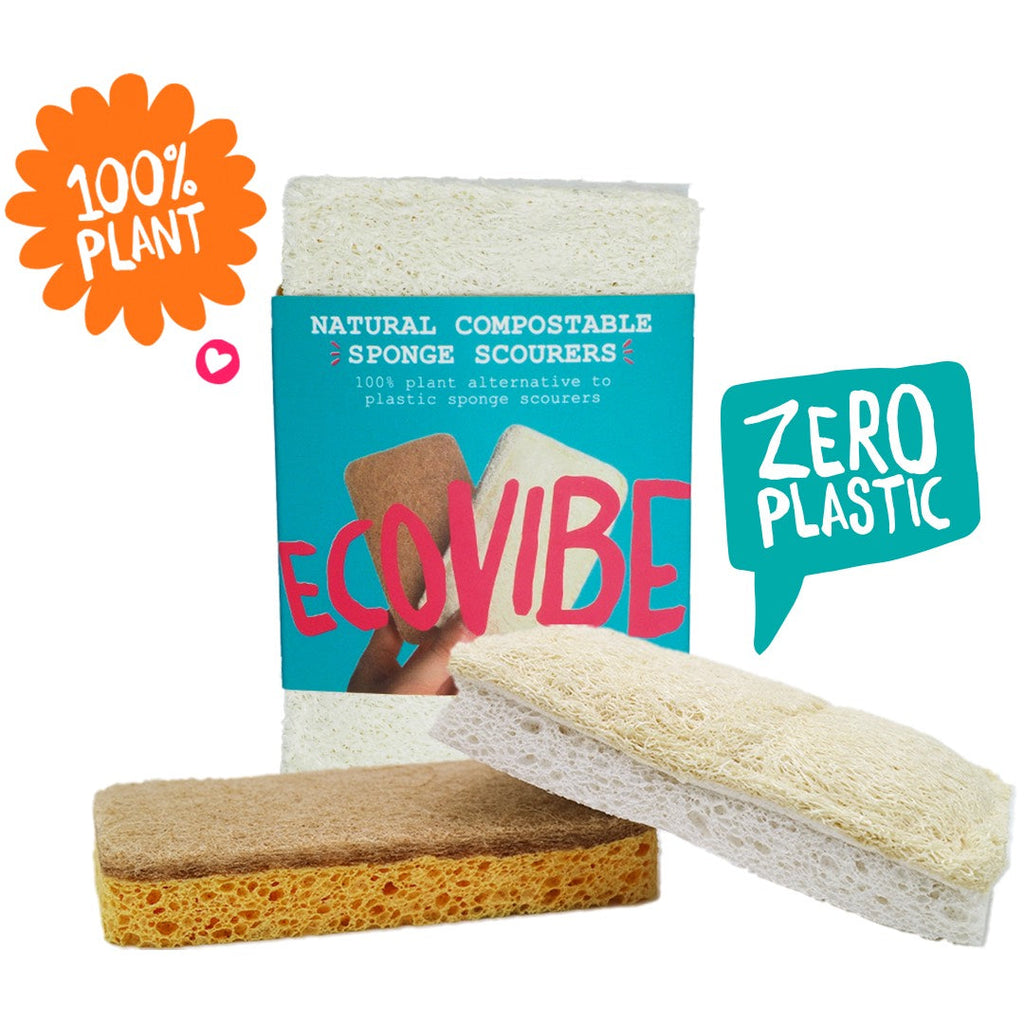 Compostable Eco - Scourers & Sponge Bundle