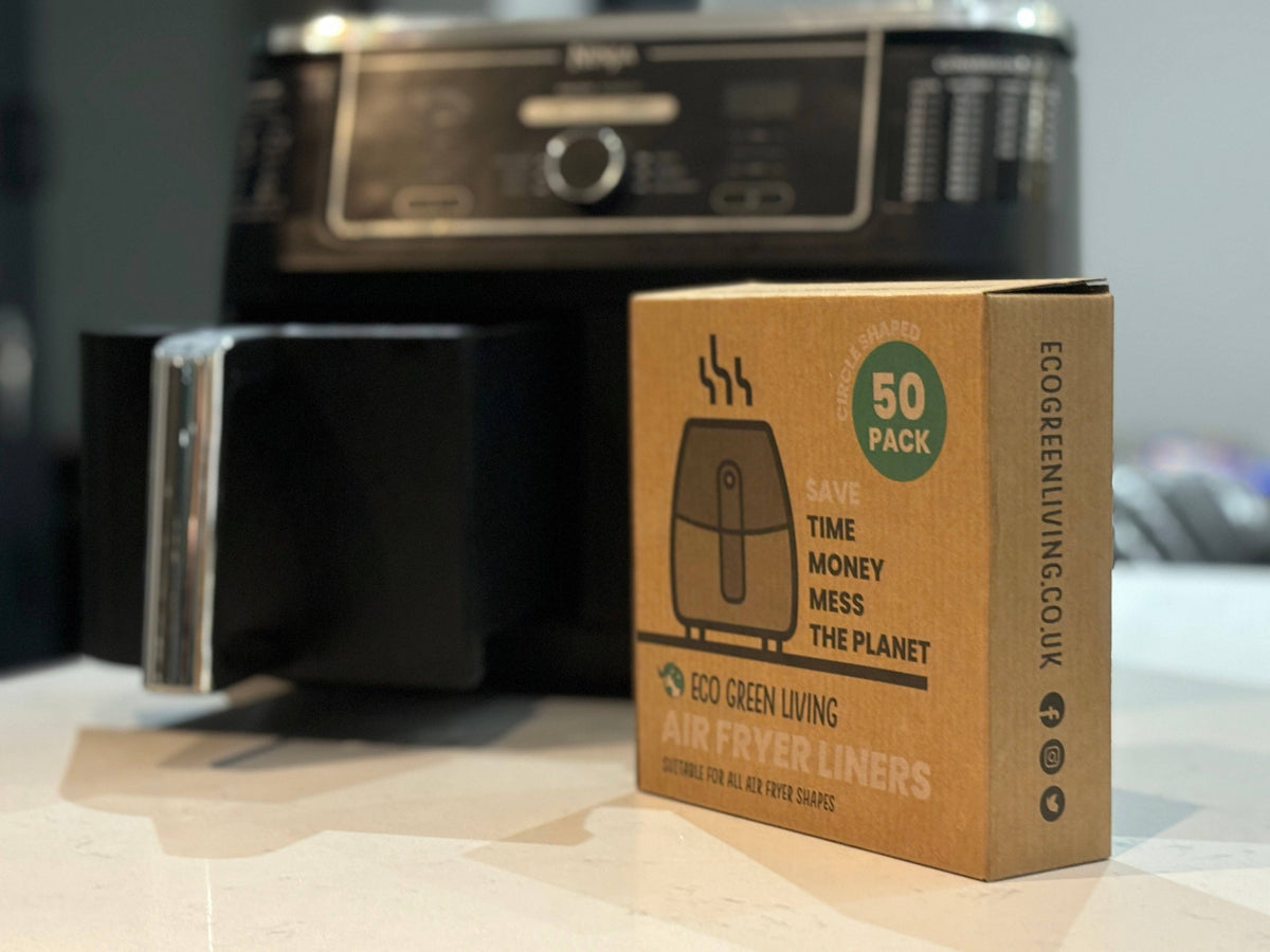 Sacs de cuisson compostables Eco Green Living pour friteuse à air chaud, lot de 50 – Sans plastique et résistants à la graisse