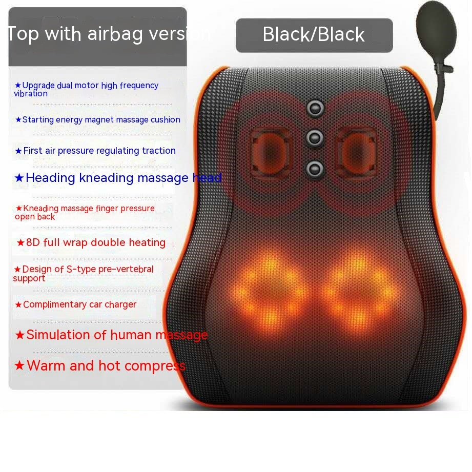 Electric back massager pillow massage body neck with