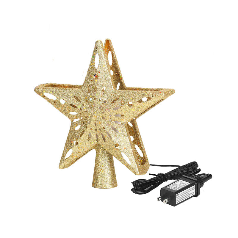 3D LED Christmas Tree Topper Star | Snowflake Projector