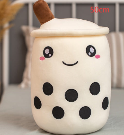 Cute Fruit Drink Plush Stuffed Soft Strawberry Milk Tea