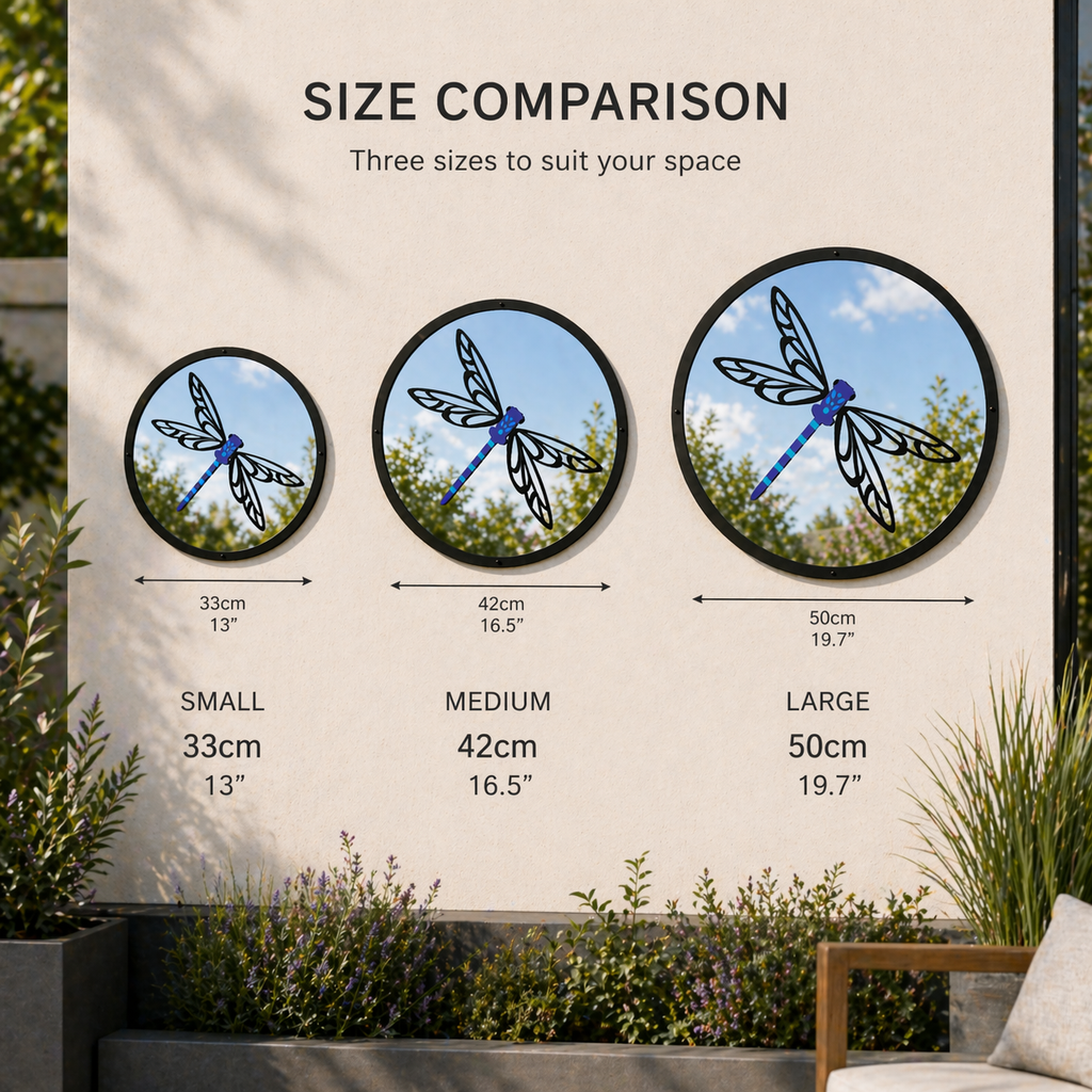 Dragonfly Garden Mirror
