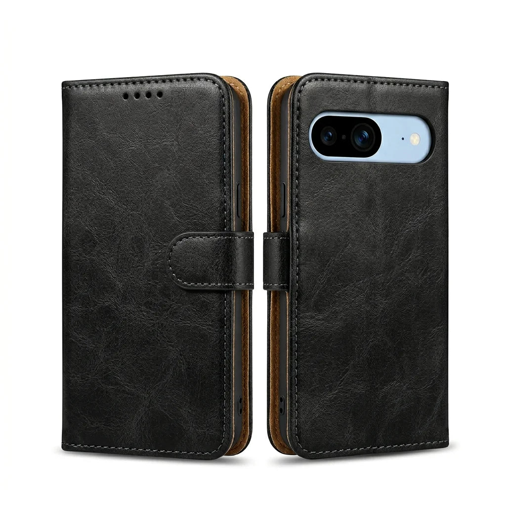 Google Pixel 10 Pro XL Book Flip Case Leather Wallet