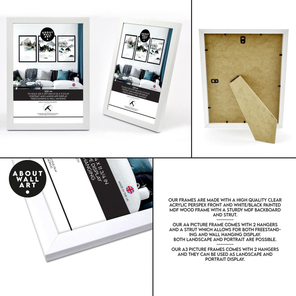 Framed Prints for Bedroom – Japanese Set of 3