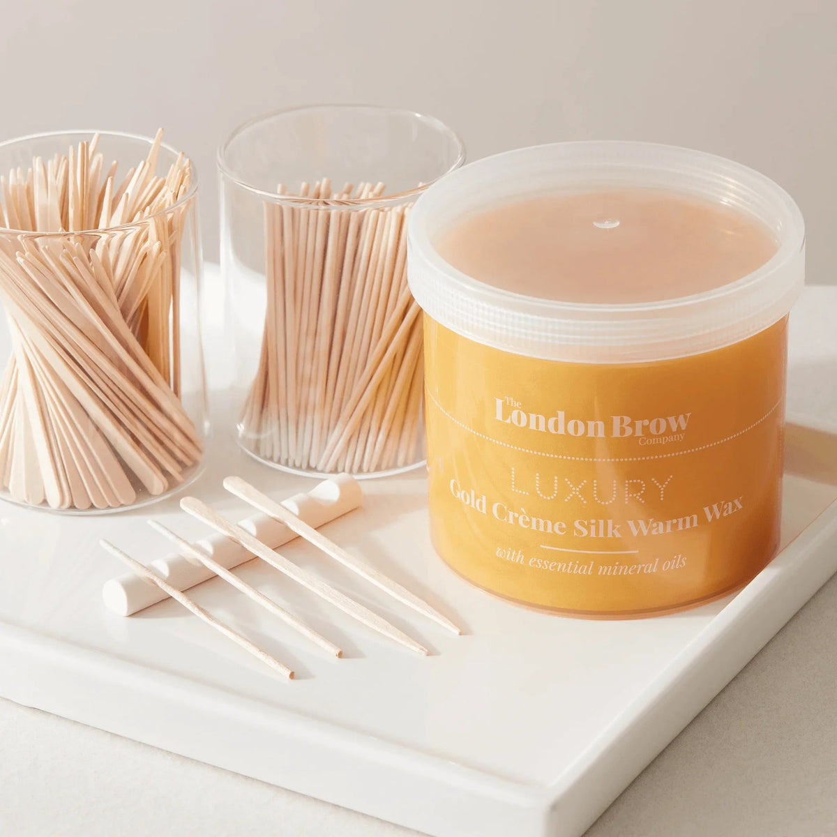 Luxury Silk Metallic Gold Warm Wax