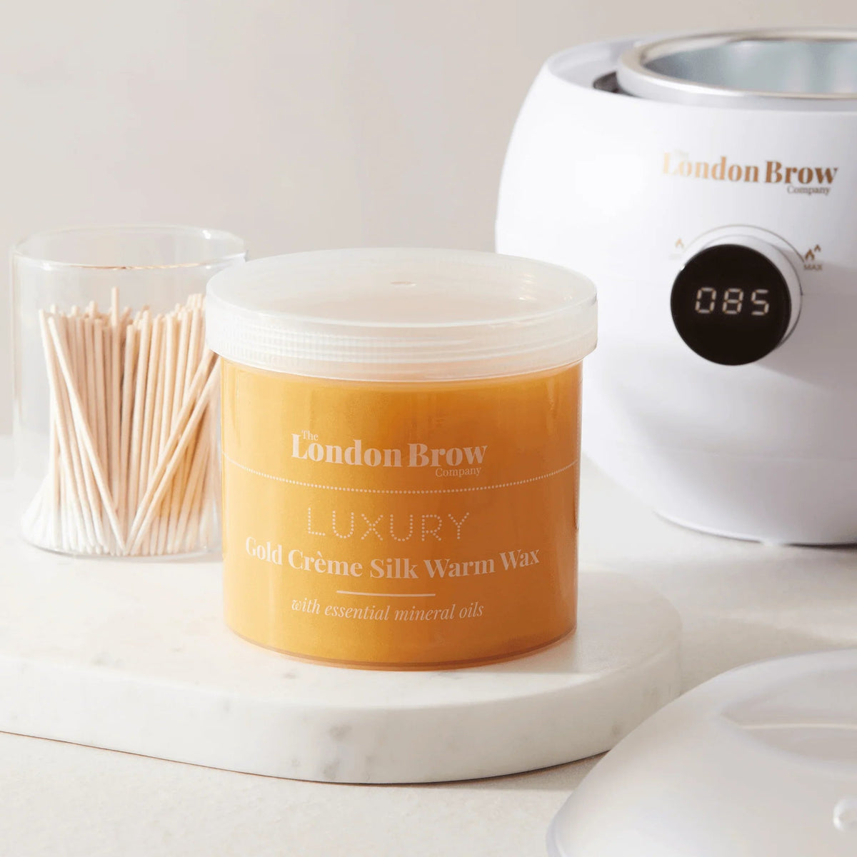 Luxury Silk Metallic Gold Warm Wax