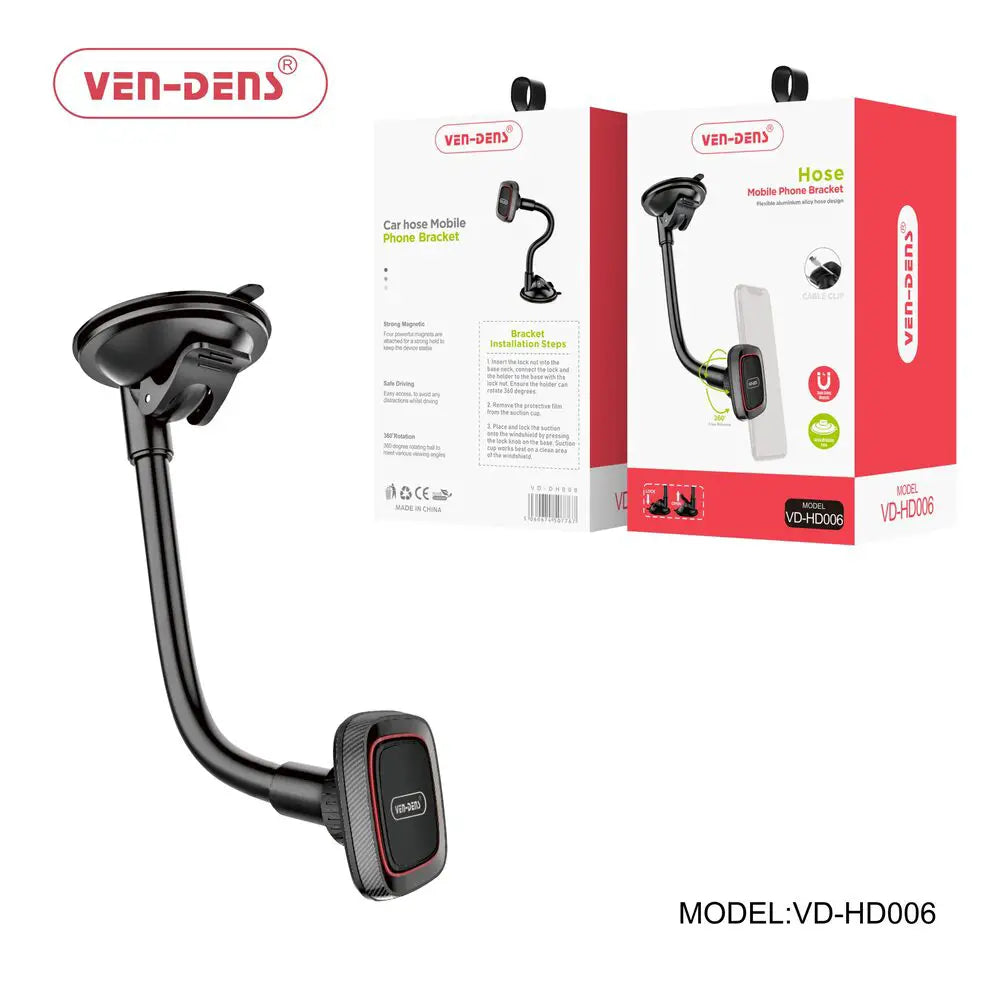 Suction Cup Hose Mobile Phone Holder Magnetic Bracket