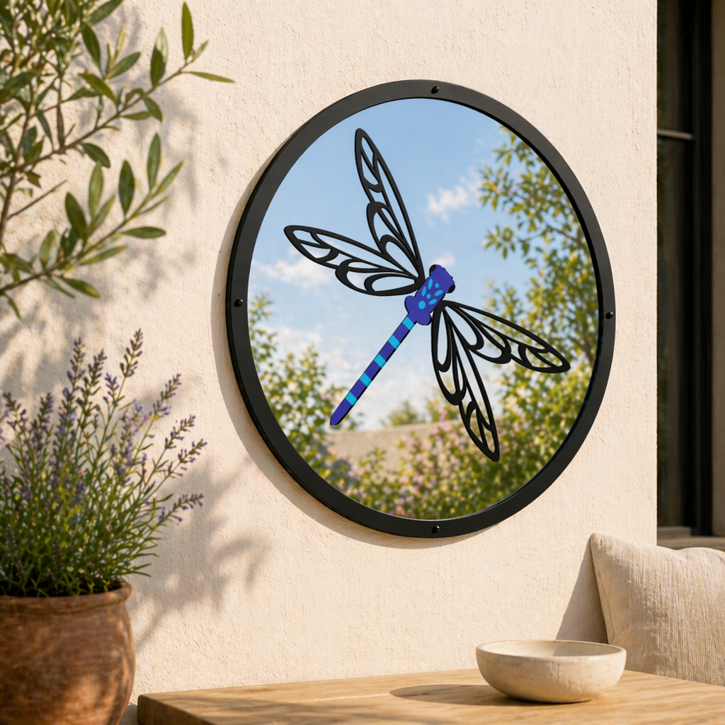 Dragonfly Garden Mirror
