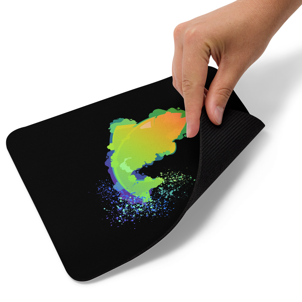 Leaping Neon Fish Mouse Pad