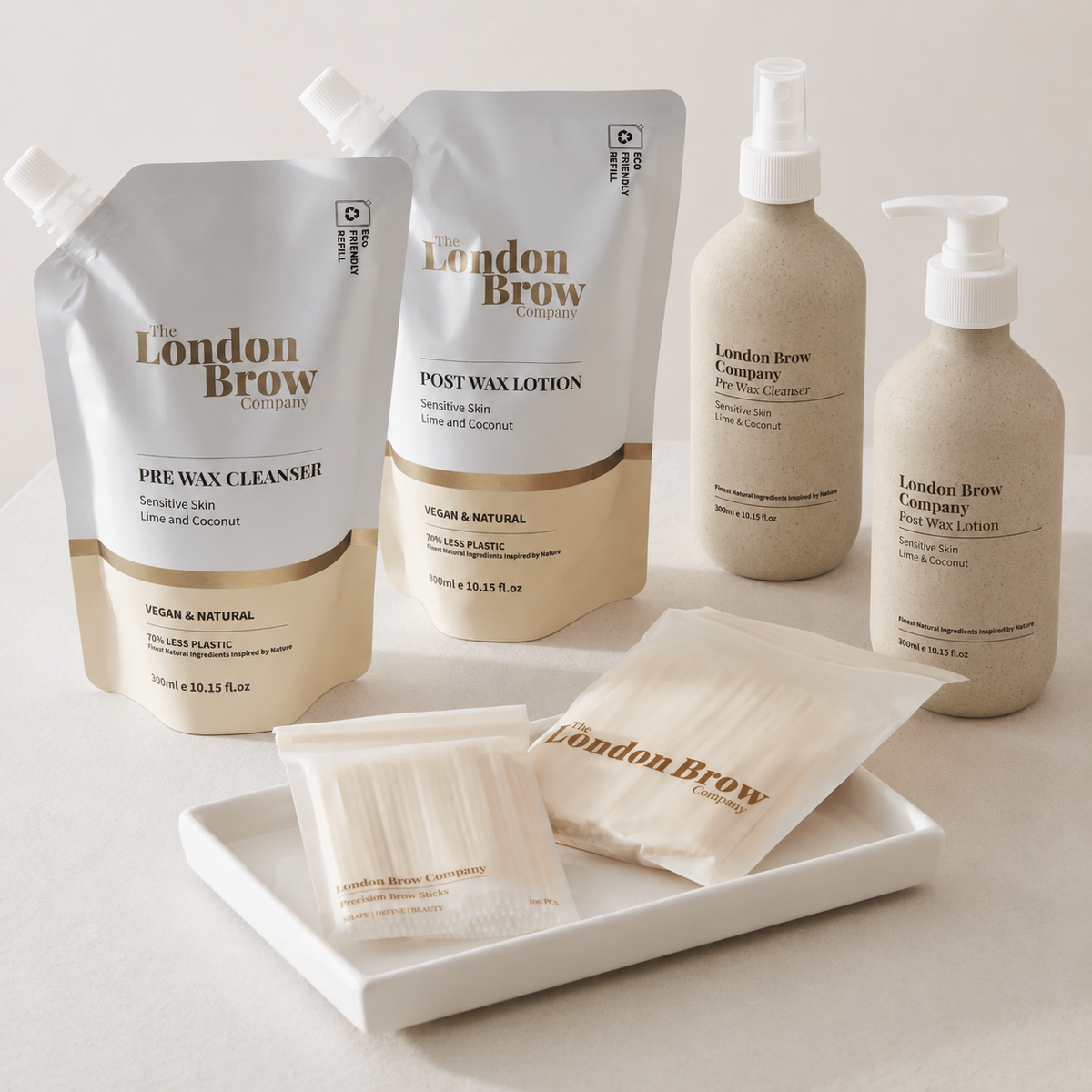 Pre - Wax Cleanser & Post - Wax Lotion Set