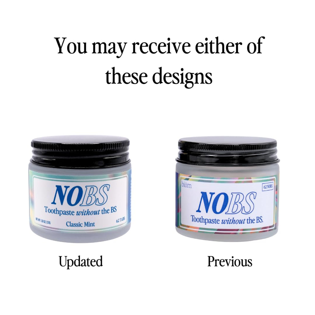NOBS Toothpaste Tablets - Fluoride - Free Nano