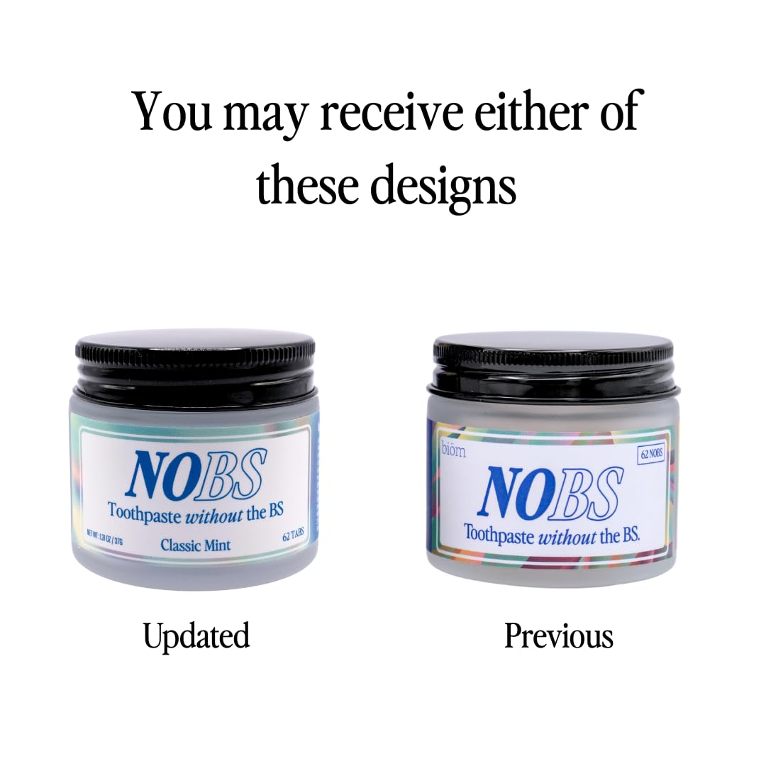 NOBS Toothpaste Tablets - Fluoride - Free Nano