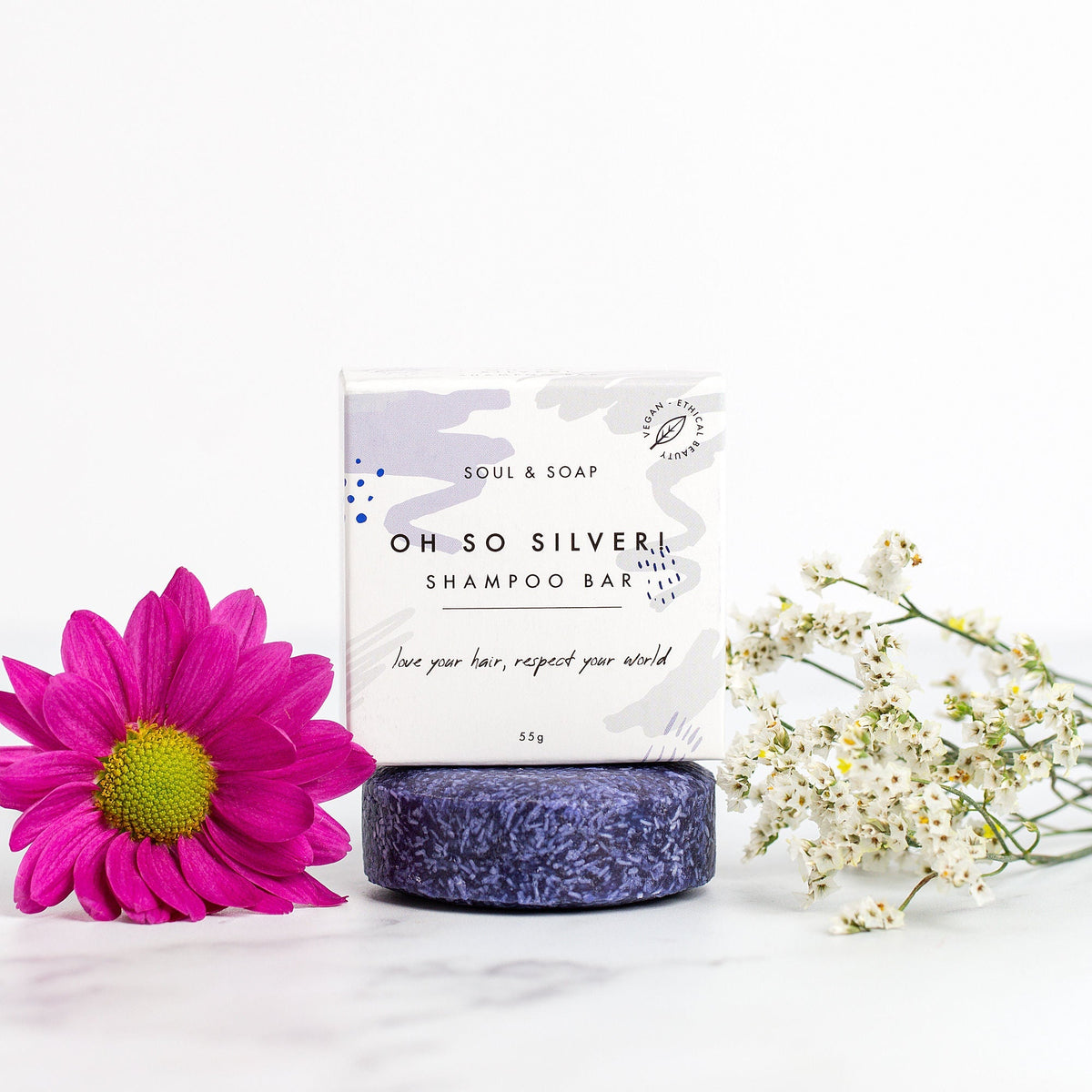 Shampoing Solide Oh So Silver pour Cheveux Blonds et Colorés - Vegan