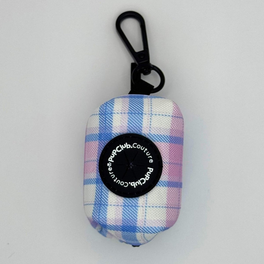 Distributeur de sacs à déjections - Tartan rose