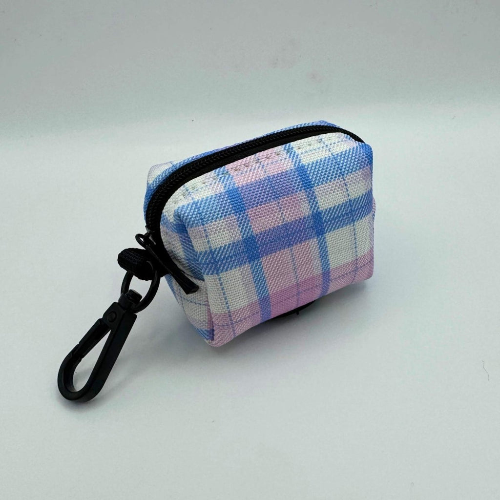 Distributeur de sacs à déjections - Tartan rose