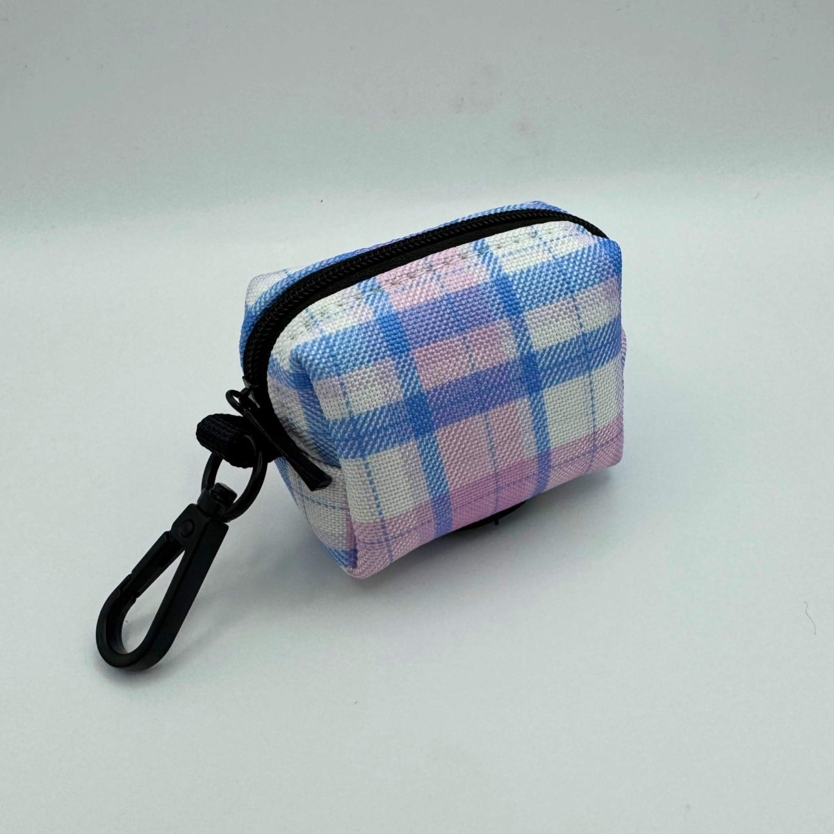 Distributeur de sacs à déjections - Tartan rose
