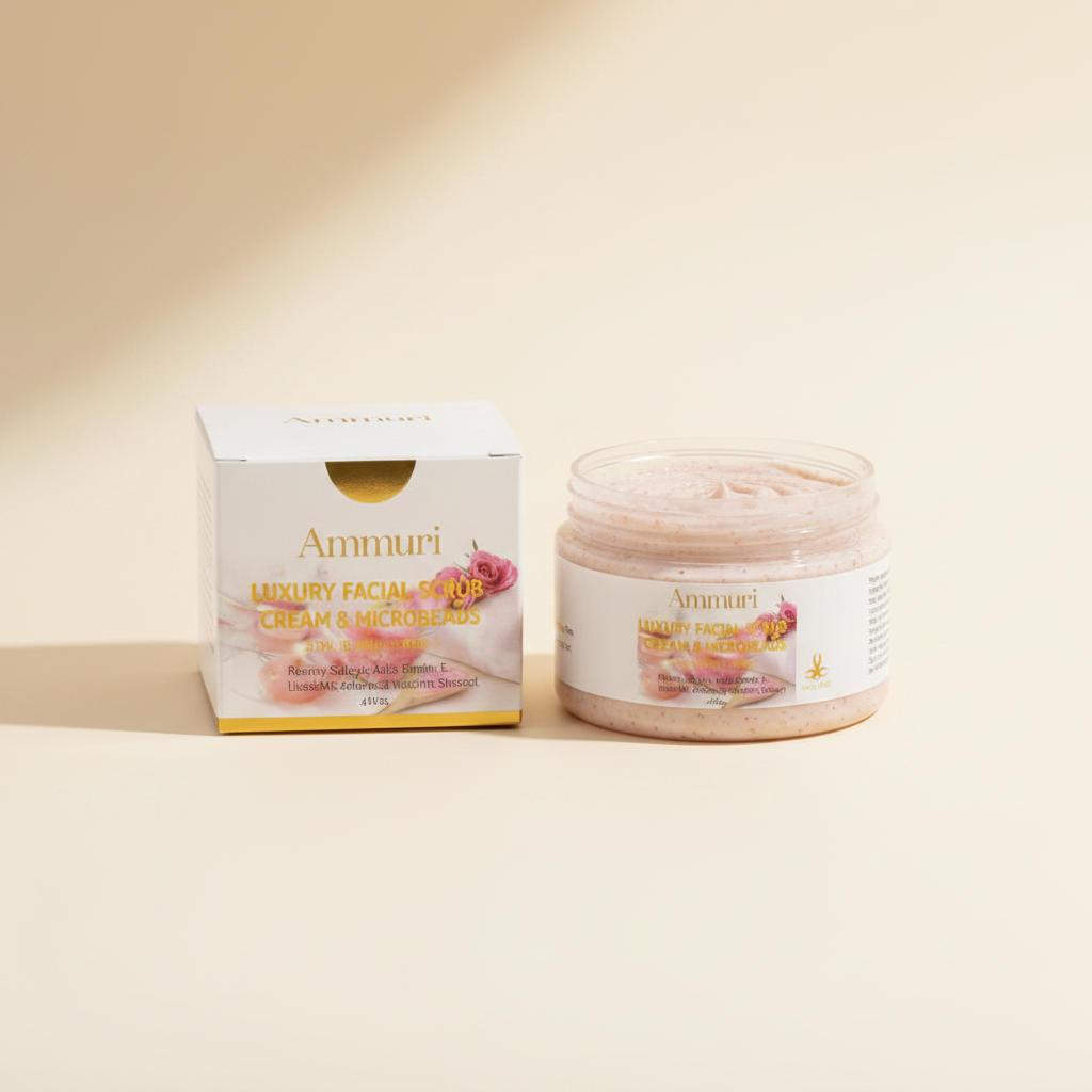 Retinol Facial Scrub & Exfoliating Cream for Smooth