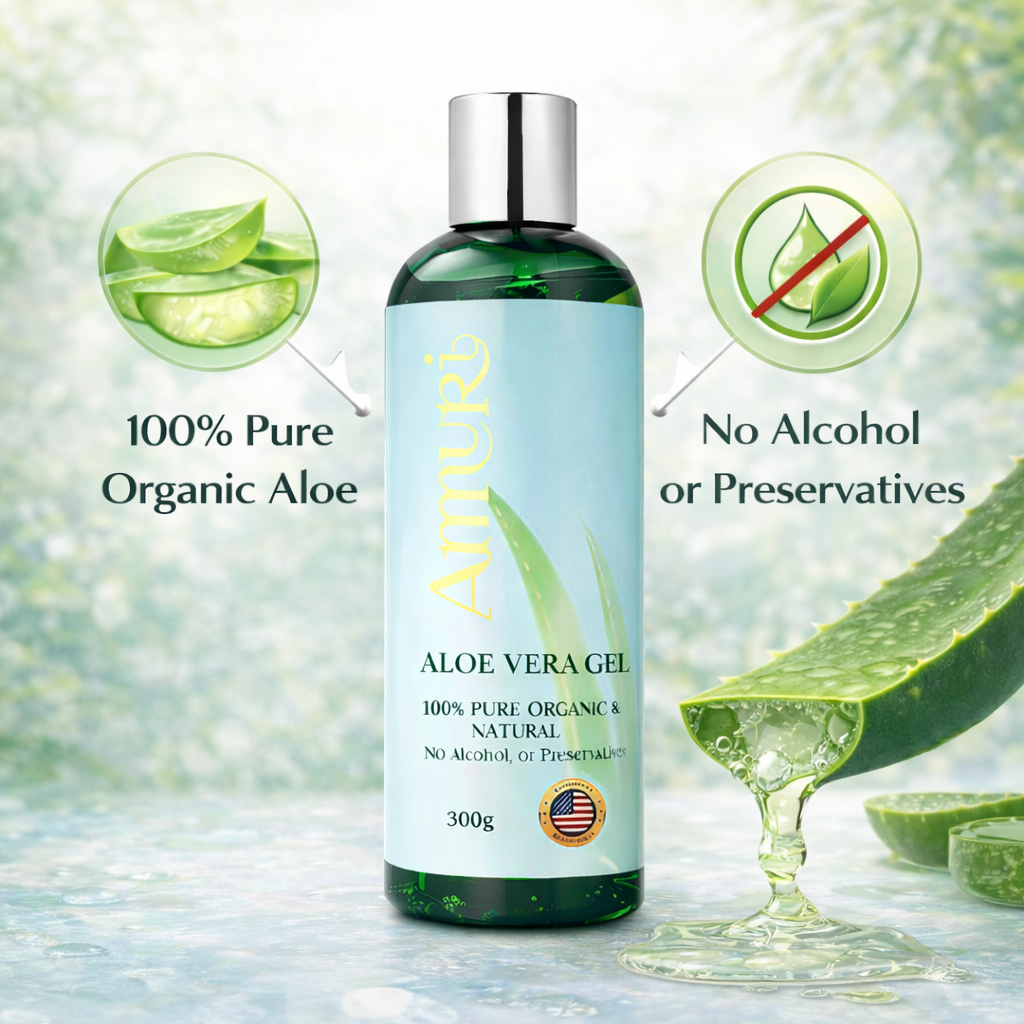 Organic Aloe Vera Gel 5 Pack for Hydration